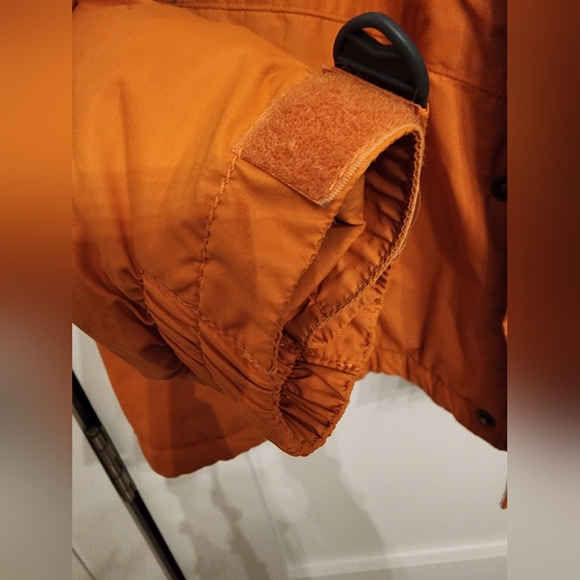 Columbia Orange White and Gray Mens Sz 2x Winter Coat EUC W/ Removable Hood - Picture 9 of 9